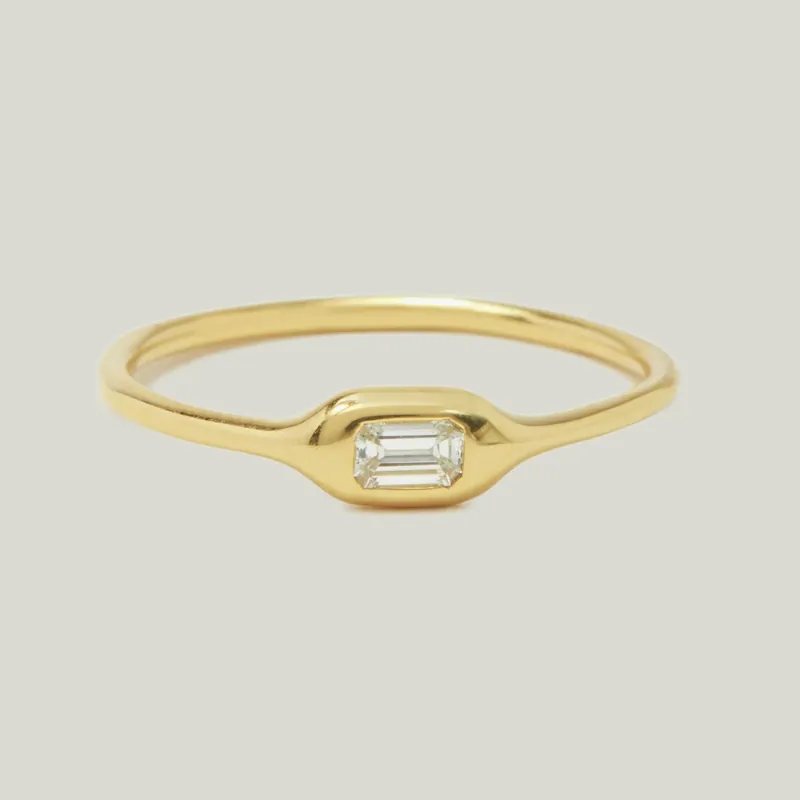 Mini Baguette Ring - Diana Mitchell (Consigned)