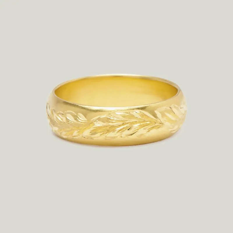 Engraved Vine Band - Diana Mitchell (Consigned)