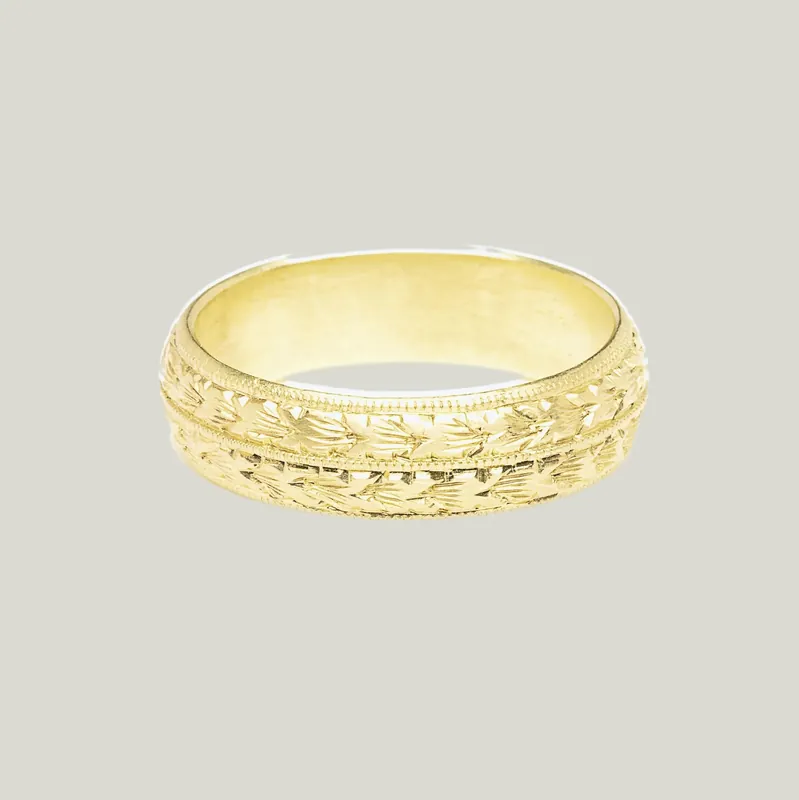 Engraved Band, 6mm - Diana Mitchell (Consigned)