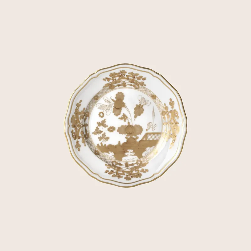 Oriente Gold Bread Plate - Ginori 1735