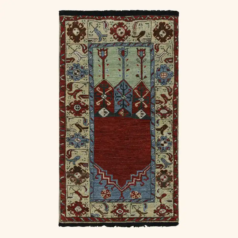 Multi Traditional Wool Rug - 3'6" x 6'1"