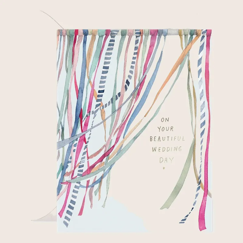 Wedding Ribbons Card - E. Frances Paper, Llc