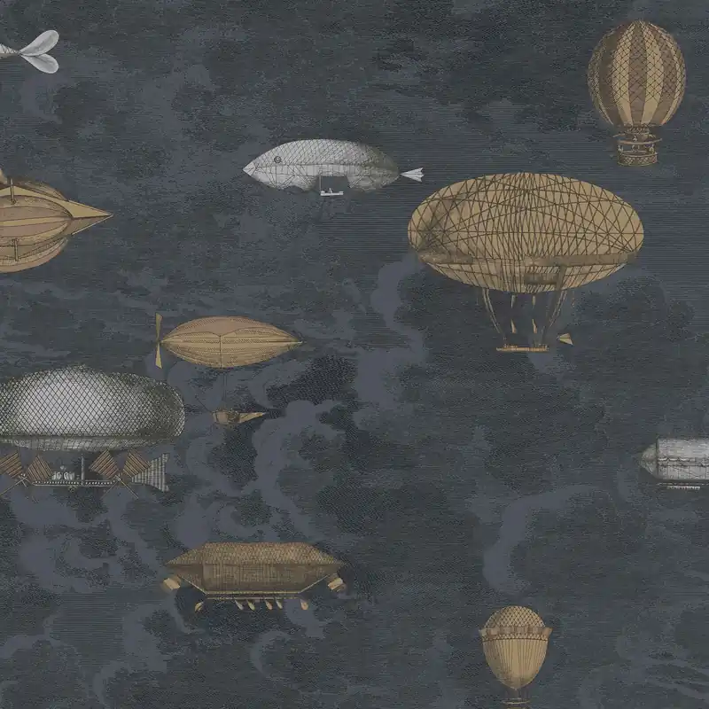 Vintage Blimp Wallpaper, 11 yard roll - Kravet