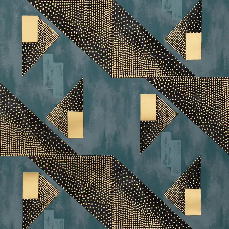 Metallic Geometric Wallpaper, 10 yard roll - Kravet