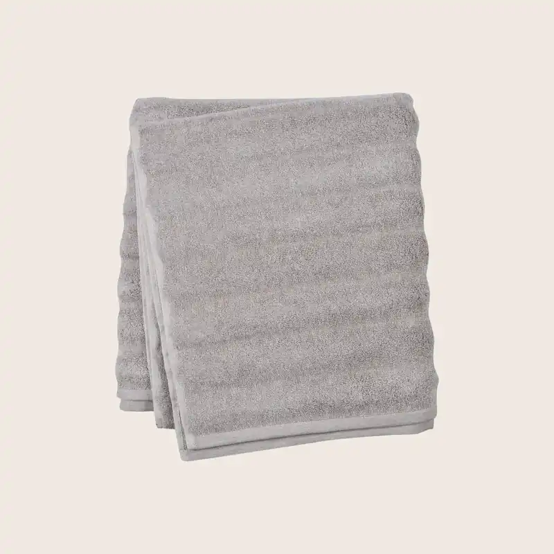Ash Ribbed Bath Sheet - Denis Trading dba Hamam (Leased)
