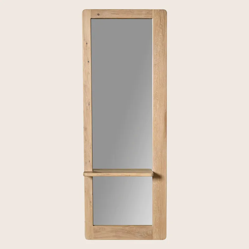 Bello Oak Floor Mirror - Wise Living