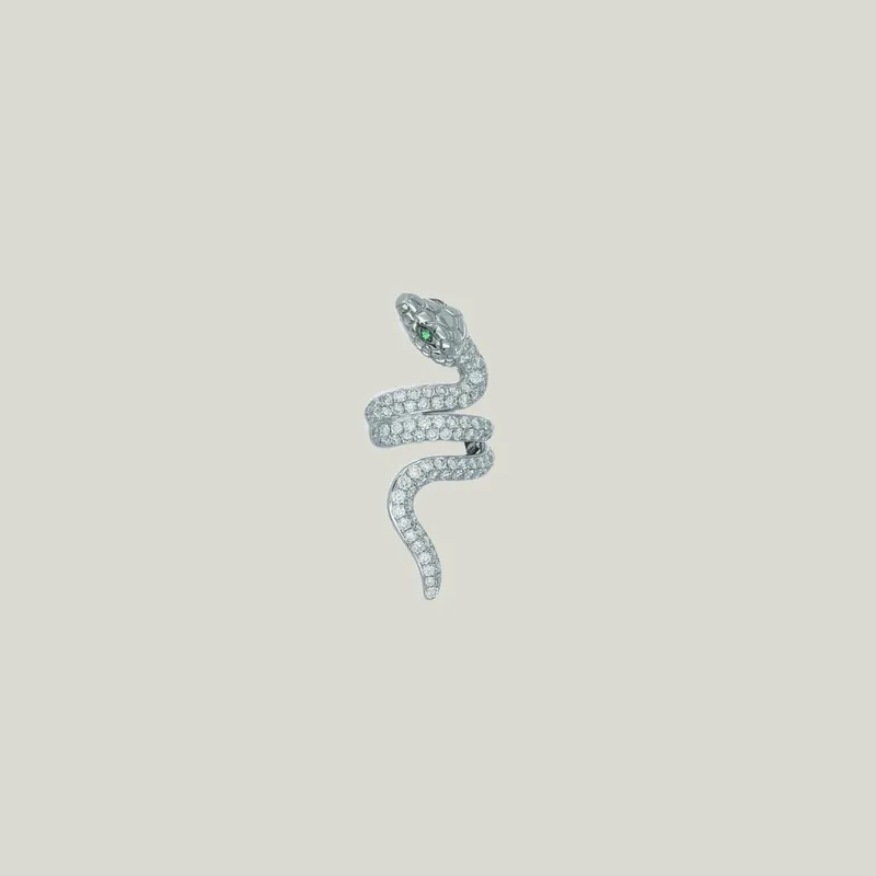 Wrapping Serpent Ear Cuff - Stoned Fine Jewelry (Consigned)