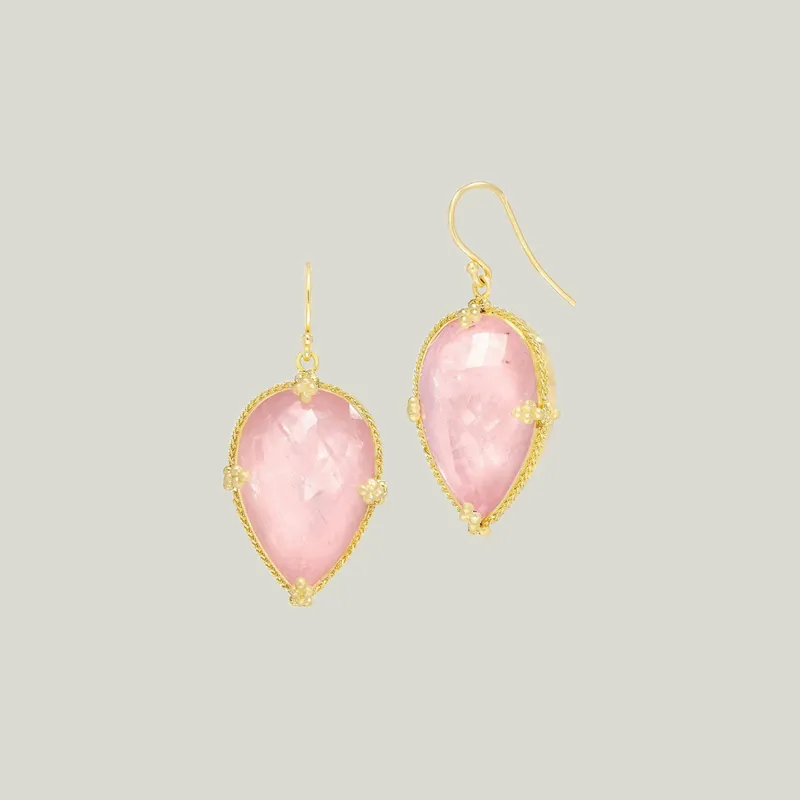 Morganite 18k One-of-a-Kind Earrings
