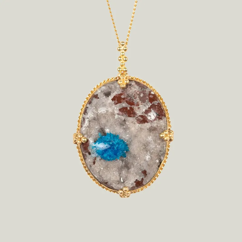Cavansite 18k One-of-a-Kind Necklace