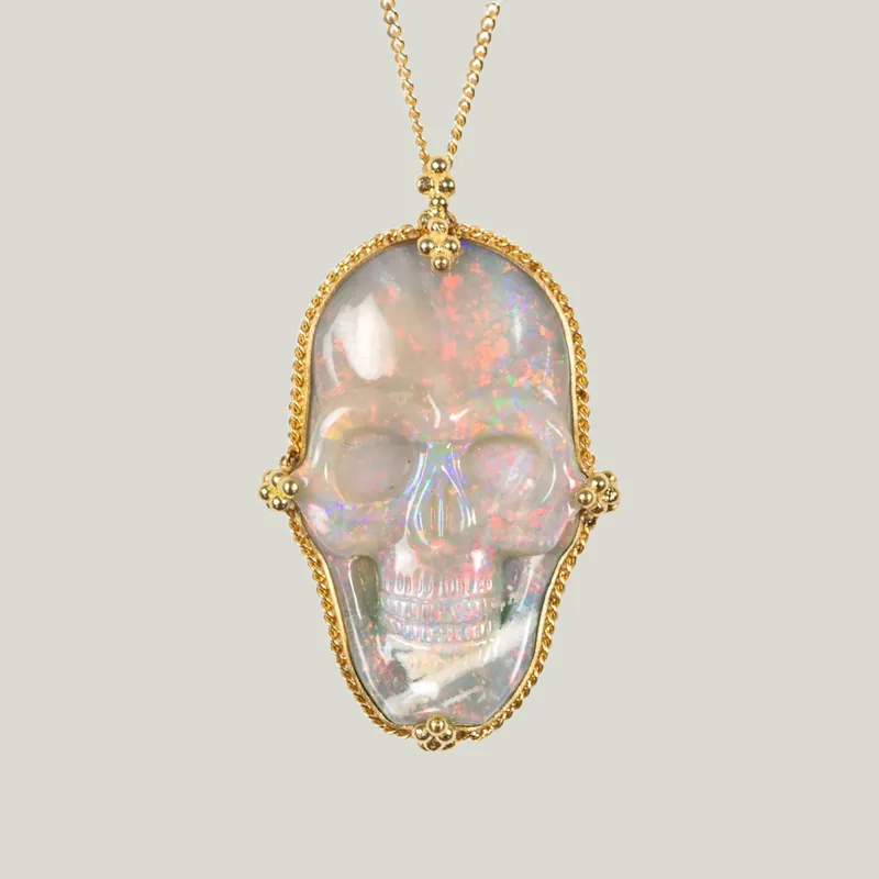 Medium Ethiopian Opal 18k One-of-a-Kind Necklace