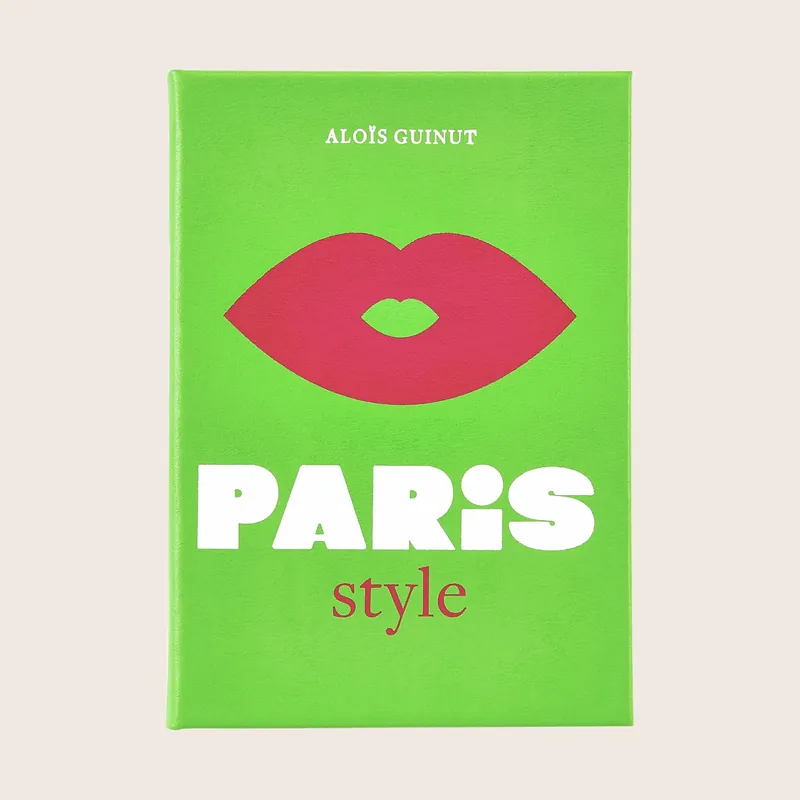 Little Book of Paris Style Leather Bound Book - Graphic Image