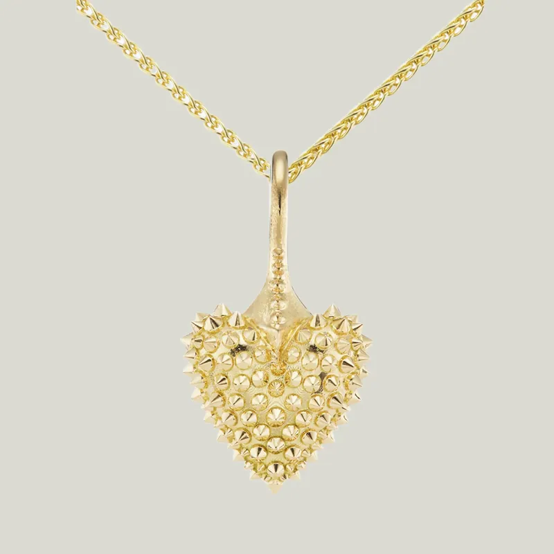 Pierce Your Heart Mini Gold Heart Necklace - AnaKatarina Design (Consigned)