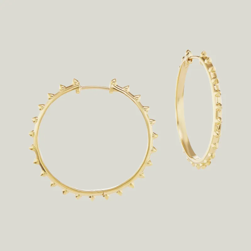 Attitude Adrina Loves a Hoop Large Gold Hoops - AnaKatarina Design (Consigned)