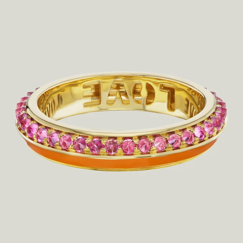 Sweet, Happy Life Pink Tourmaline Stacking Ring - AnaKatarina Design (Consigned)