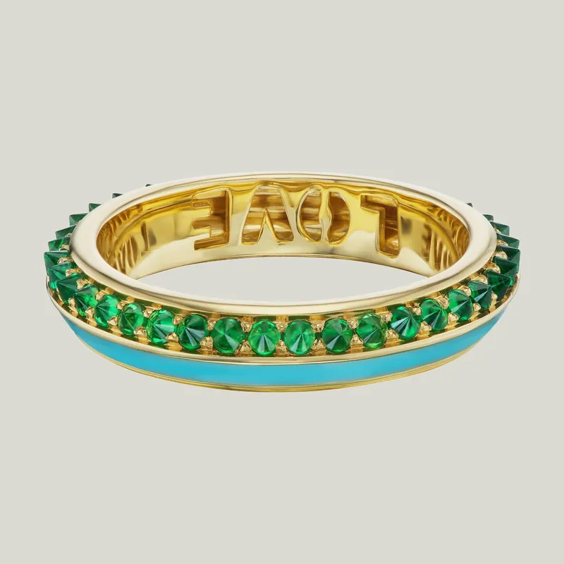Sweet, Happy Life Tsavorite Garnet Stacking Ring - AnaKatarina Design (Consigned)