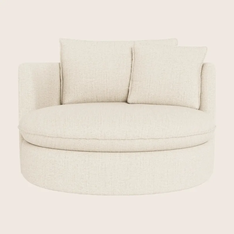 Montauk Round Swivel Chair - McCreary Modern