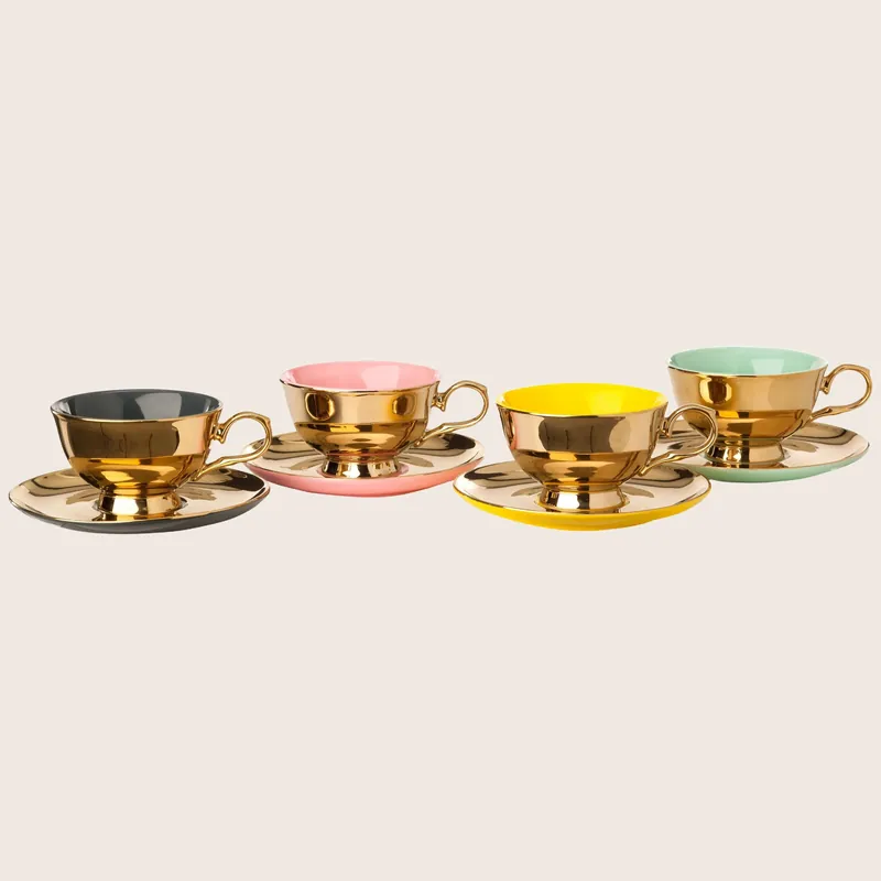 Legacy Multicolor Gold Tea Set, Set of 4 - POLSPOTTEN