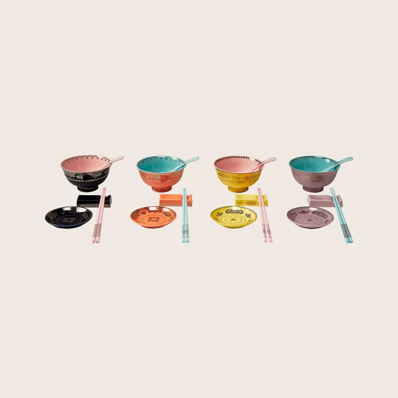 Grandpa Ramen Bowls, Set of 4 - POLSPOTTEN