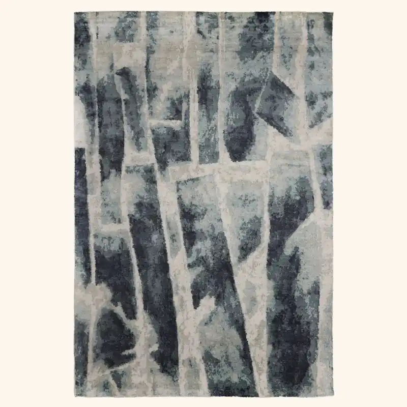 Blue Alchemy Contemporary Silk Rug - Rupesh Kumar & Sons