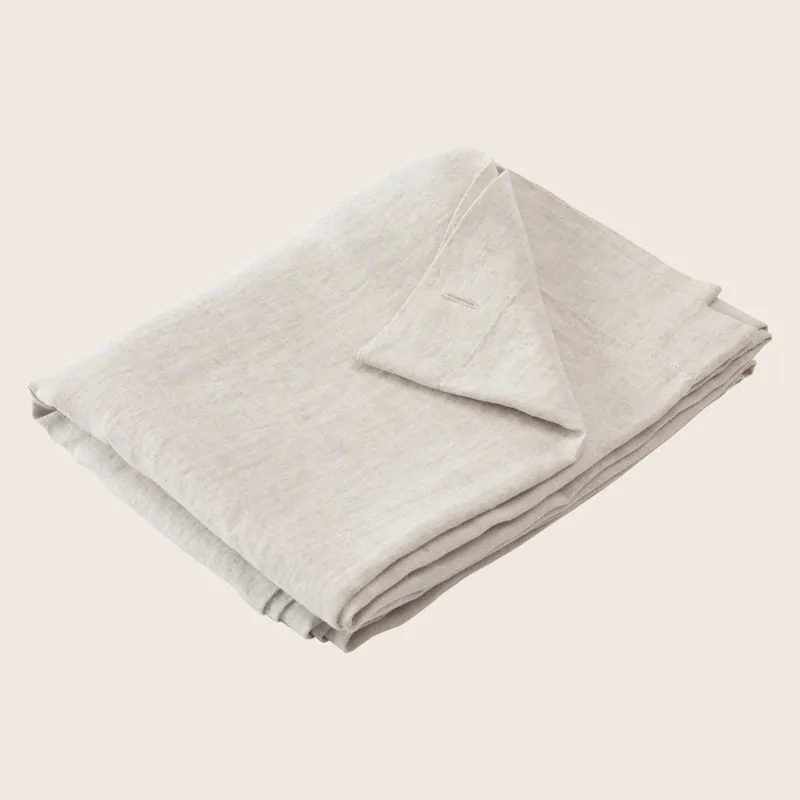 Natural Flax Linen Shower Curtain - Denis Trading dba Hamam (Leased)