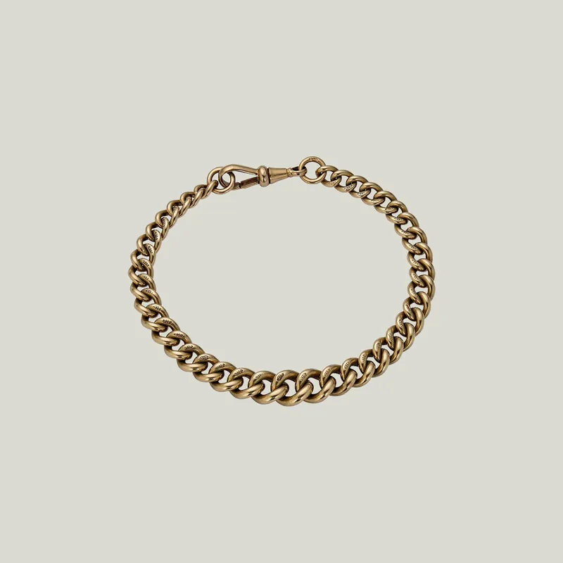 Vintage 9K Yellow Gold Link Bracelet - Odeon Collection (Leased)