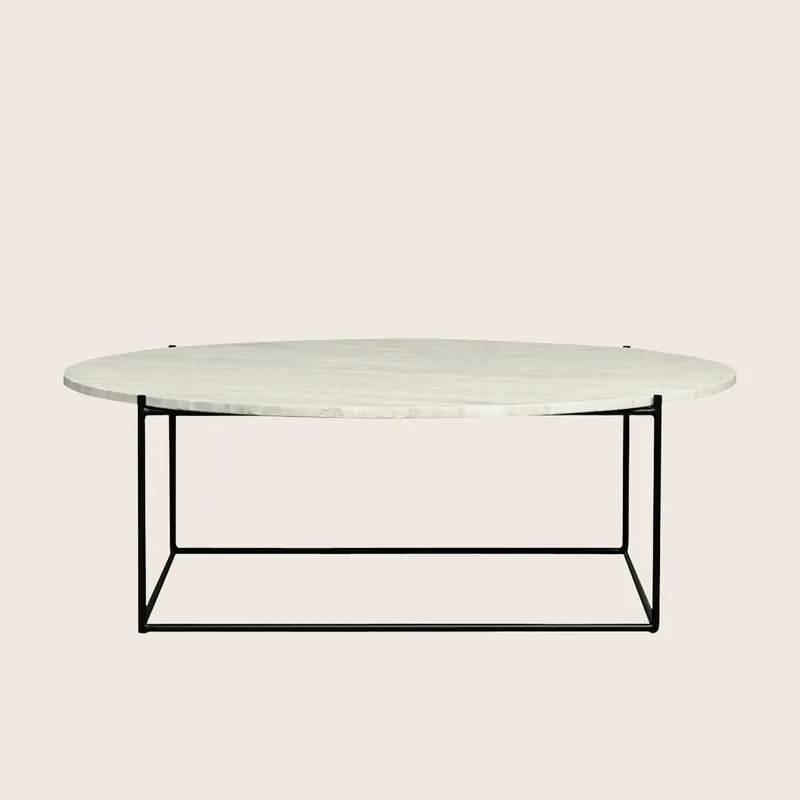 Cadence Travertine Coffee Table - Mobital
