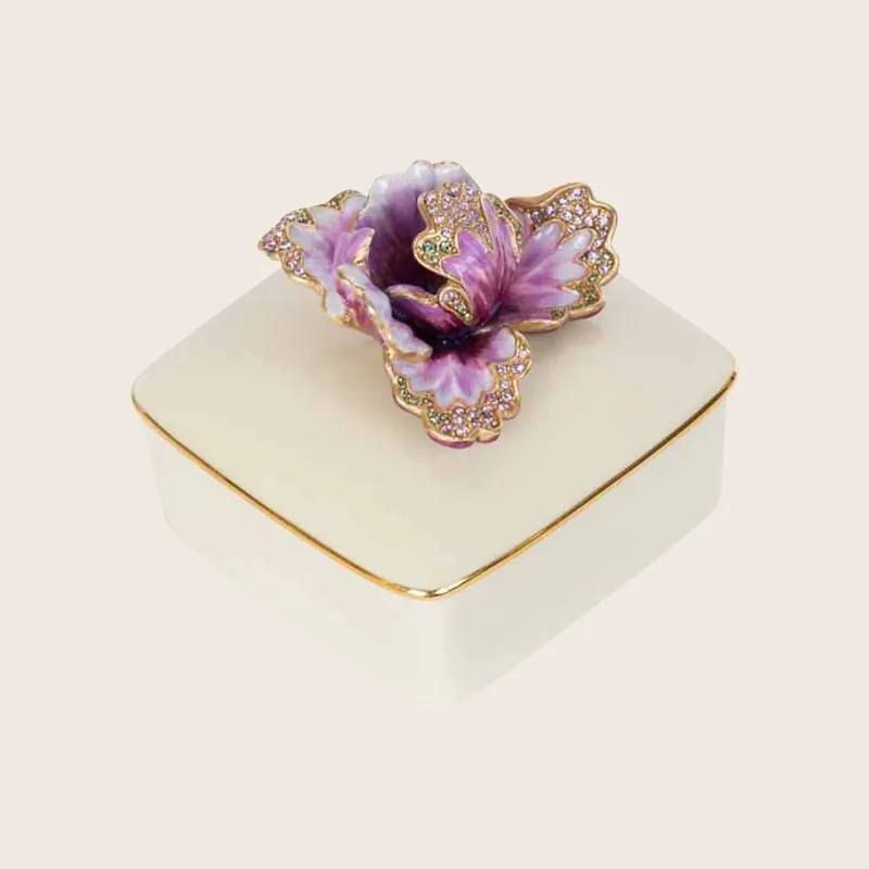 Bailey Tulip Porcelain Box - Jay Strongwater (Drop Ship)