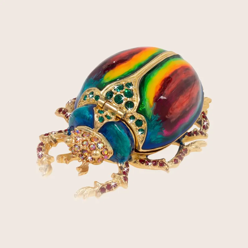 Pharaoh Scarab Beetle Box - Jay Strongwater (Drop Ship)