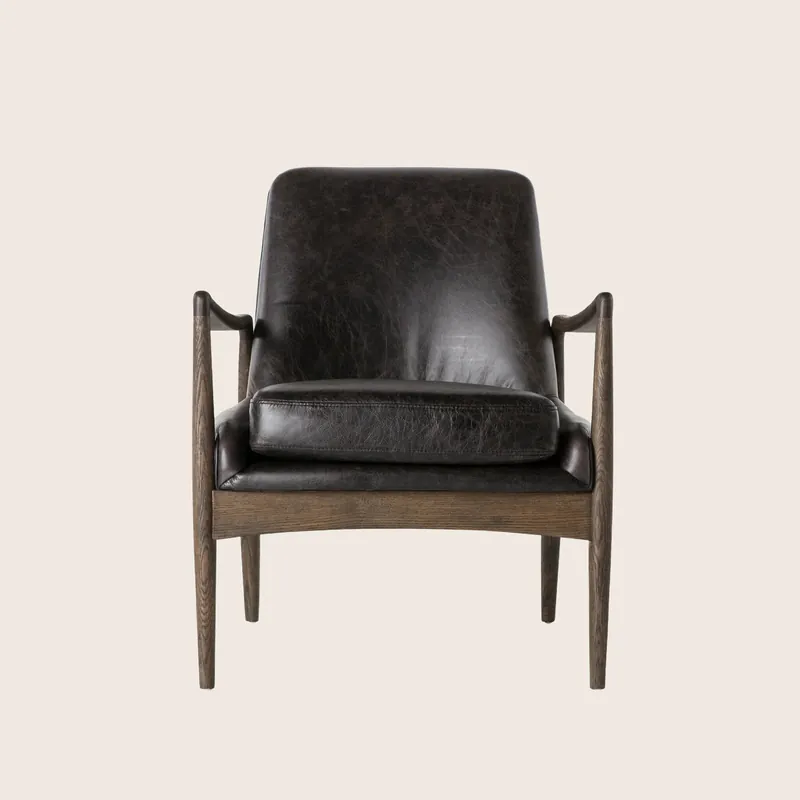 Braden Leather Chair - Four Hands