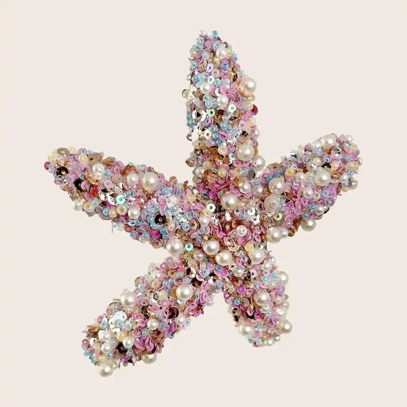 Pearly Purple Sea Star Ornament - Shishi