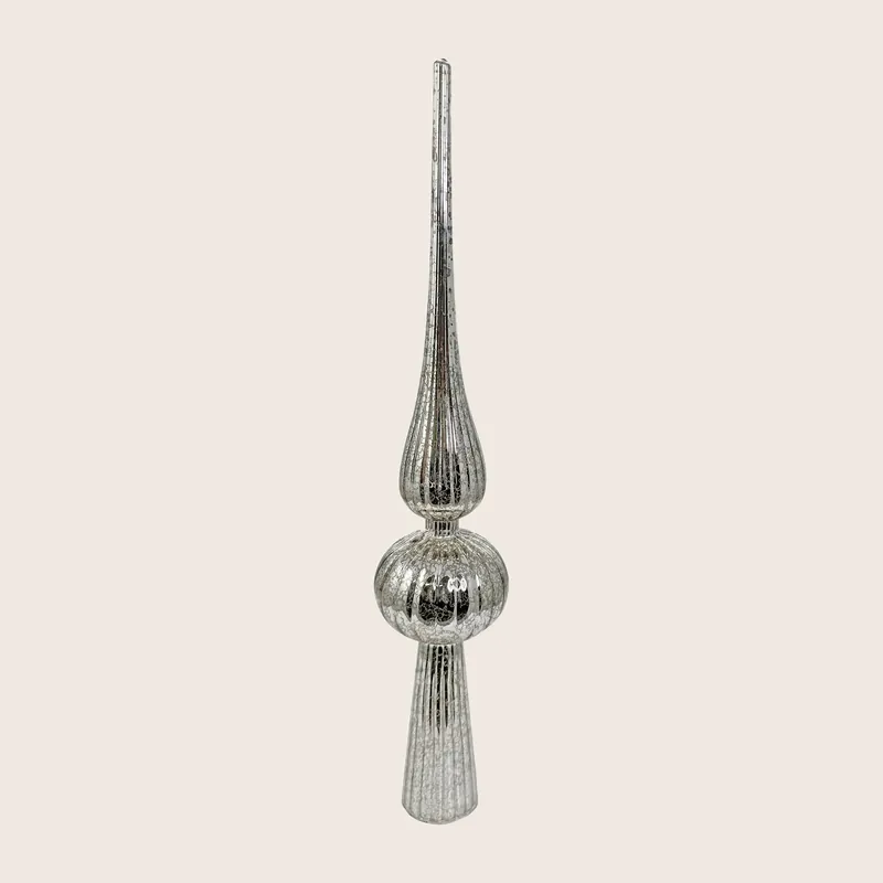 Antique Silver Glass Tree Top - Shishi