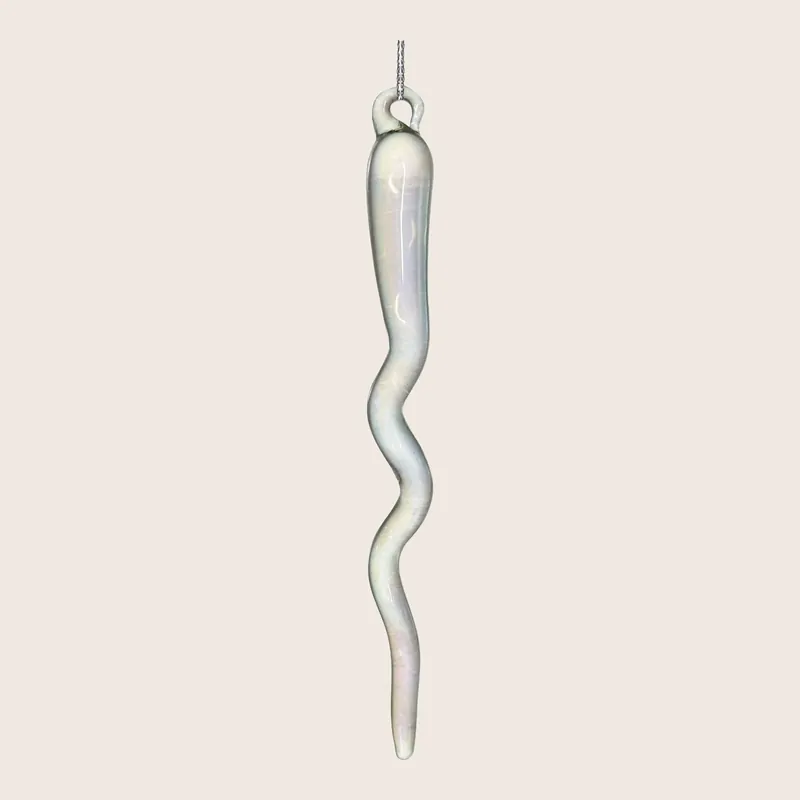 Iridescent Glass Icicle Ornament - Shishi