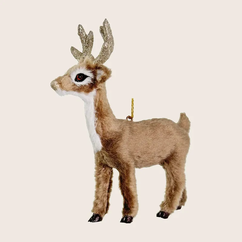 Brown Reindeer Ornament - Shishi
