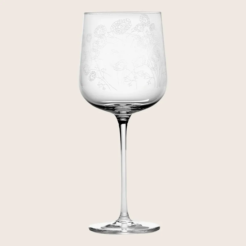 Midnight Flowers Wine Glass - Serax Us Inc
