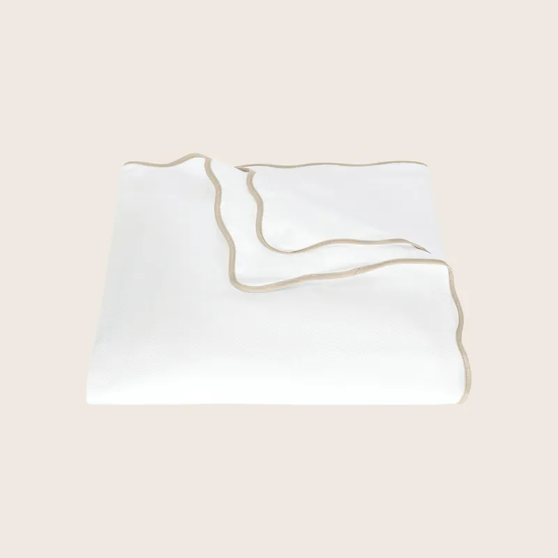Camilla Cotton Pique Duvet Cover - Matouk (Consigned)