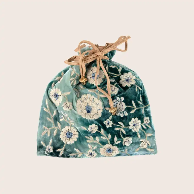 Silk Velvet String Pouch - Anke Drechsel