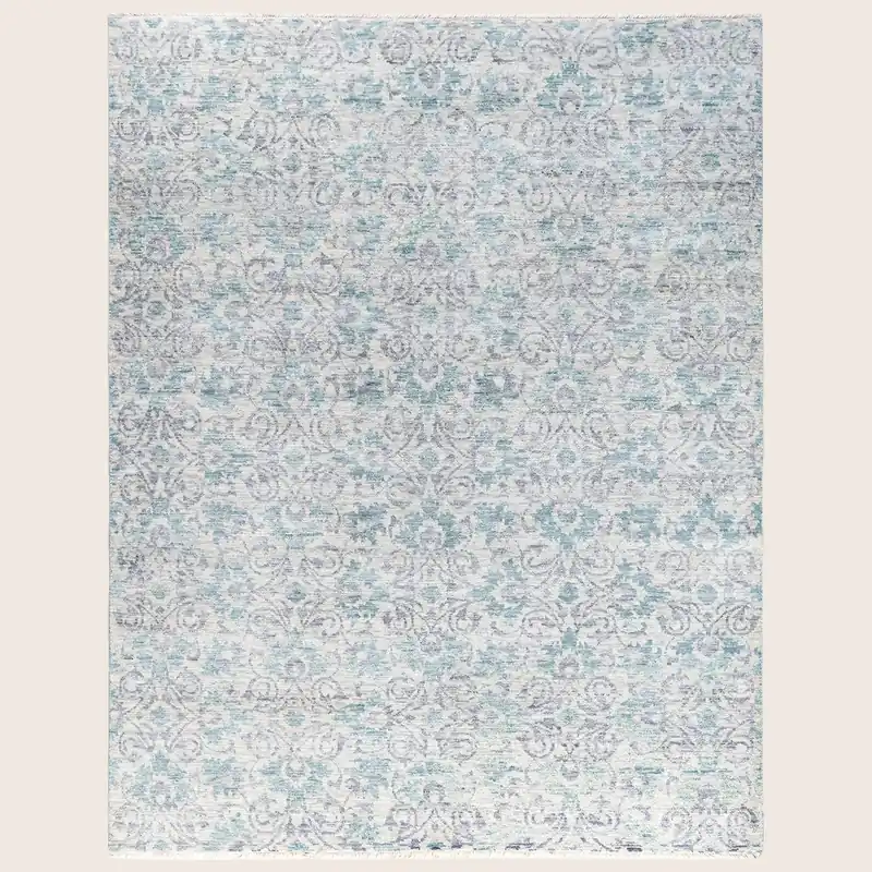 Beige Transitional Wool Rug - 8'1" x 10'3"