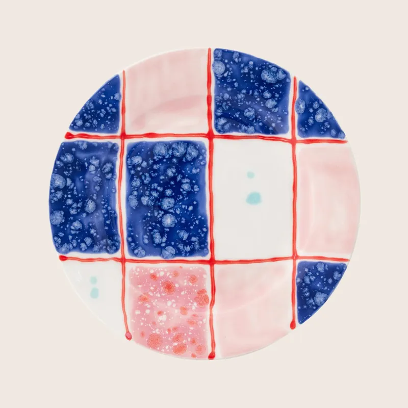 Impressions Tartan Dessert Plate - Coralla Maiuri