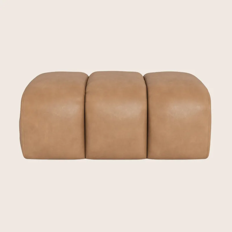 Grove Street Leather Ottoman - McCreary Modern