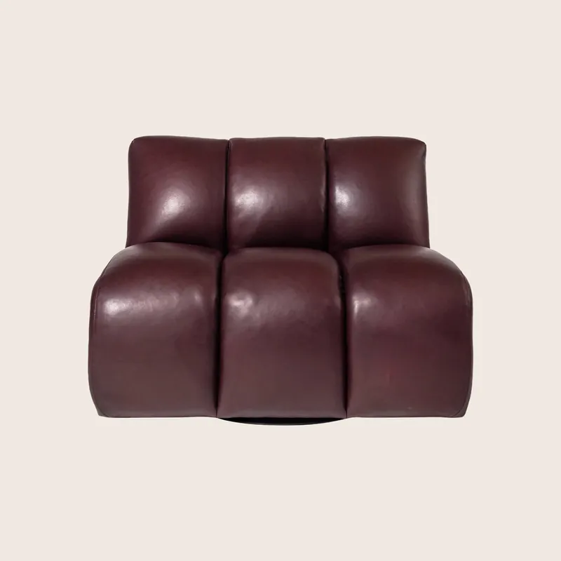 Grove Street Leather Armless Chair - McCreary Modern