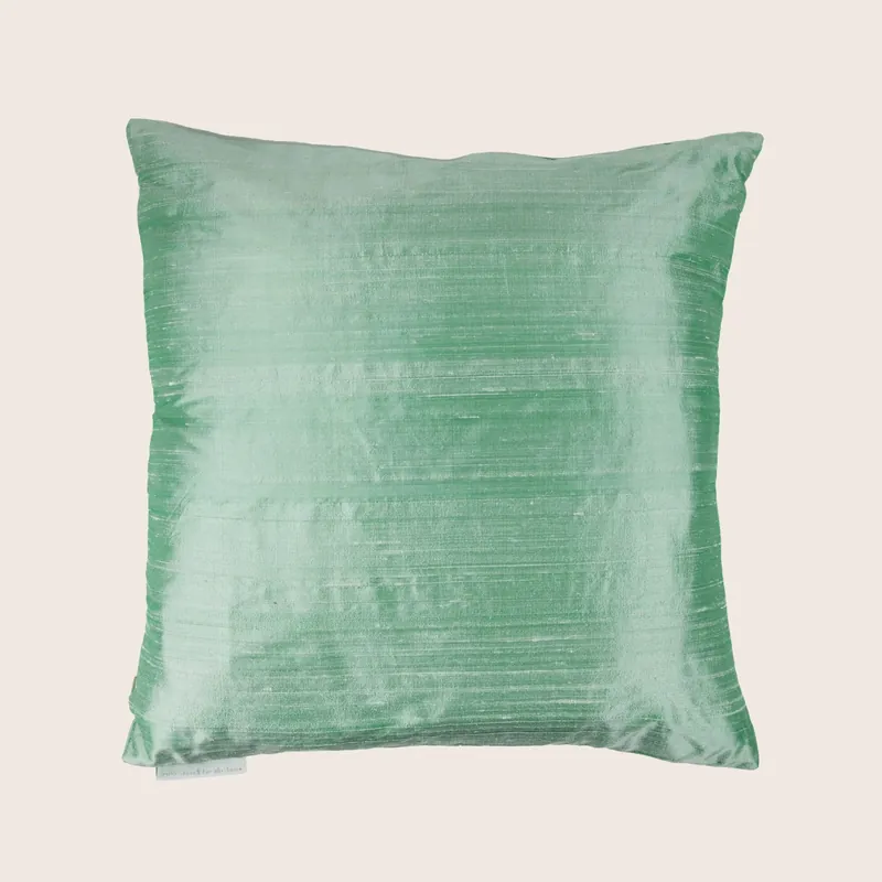Dupioni Sage Mint Pillow - Aviva Stanoff
