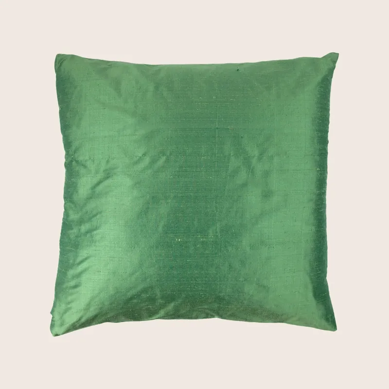 Dupioni Evergreen Pillow - Aviva Stanoff