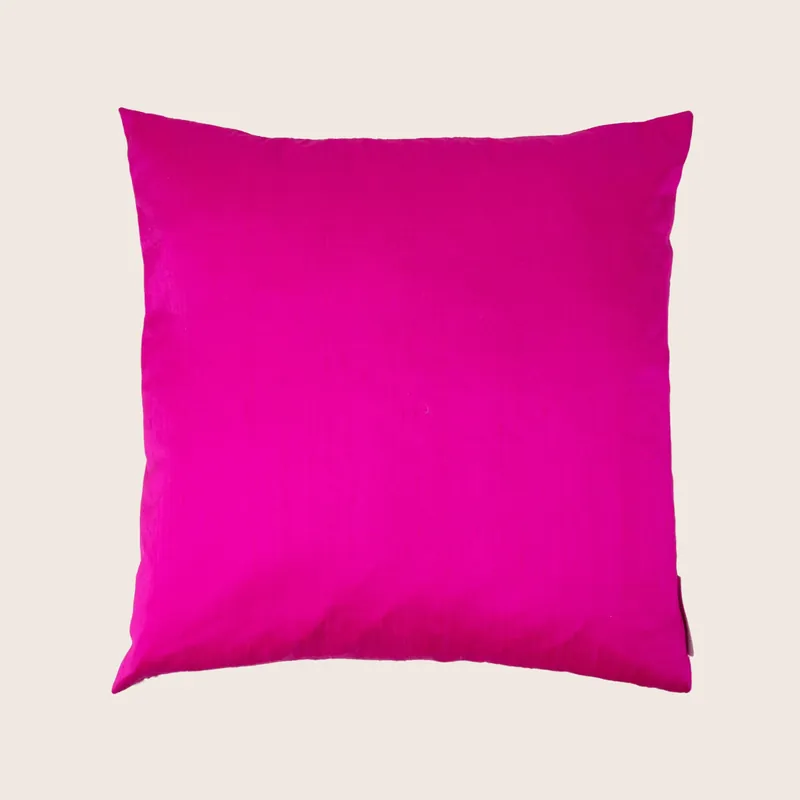 Dupioni Hot Pink Pillow - Aviva Stanoff