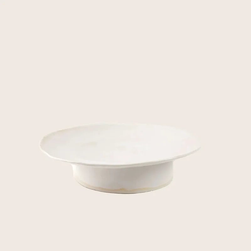 Pure White Cake Plate - Bella Porcelain Llc