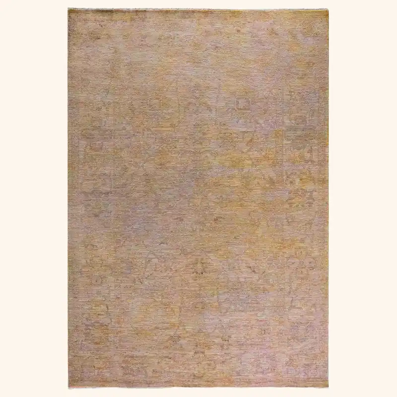 Beige Samsara Wool Rug - 6'2" x 8'9"