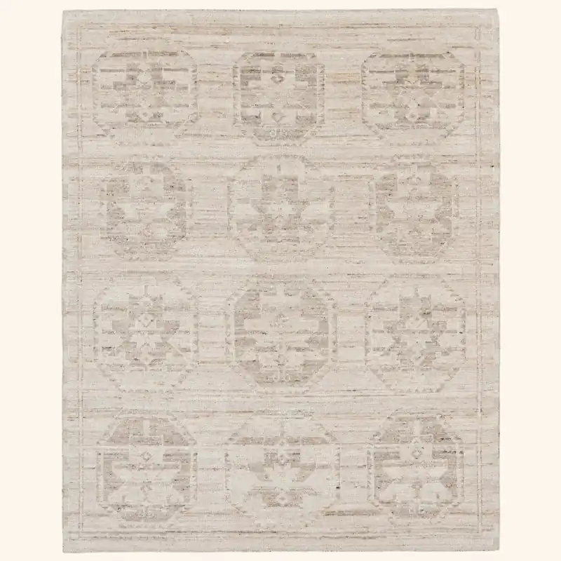 Light Camel Traditional Wool Rug - 8' x 10'
