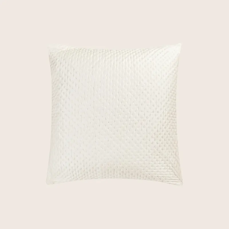 Margaret Silk Quilted Euro Sham - Matouk (Consigned)