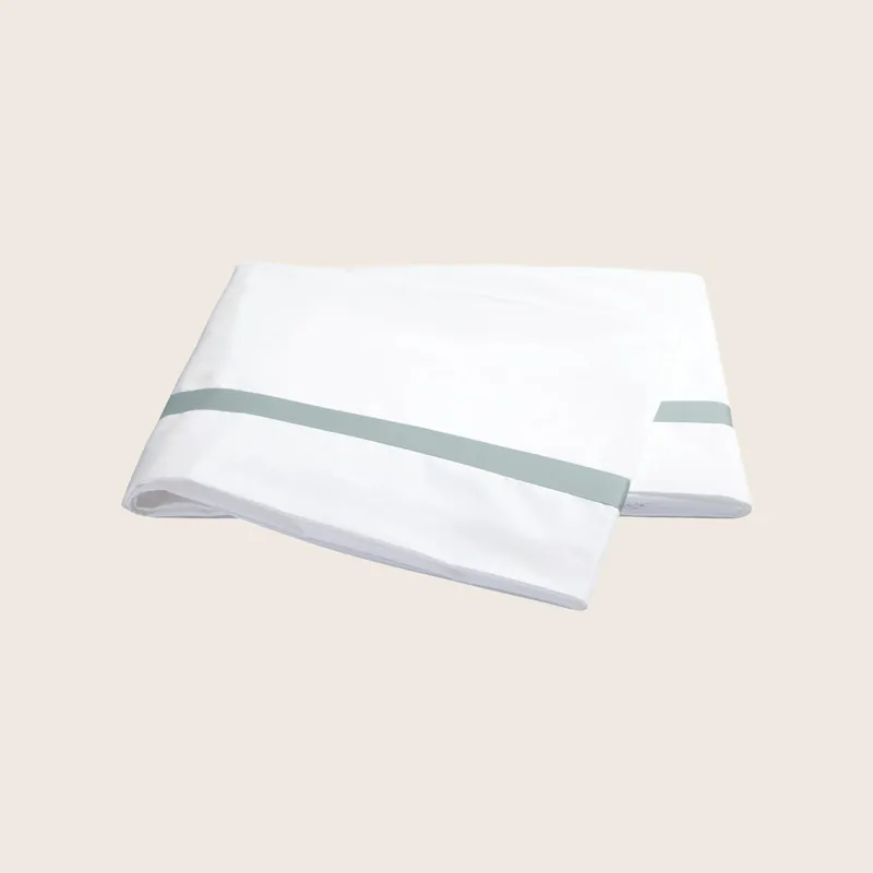 Lowell Cotton Percale Flat Sheet - Matouk (Consigned)