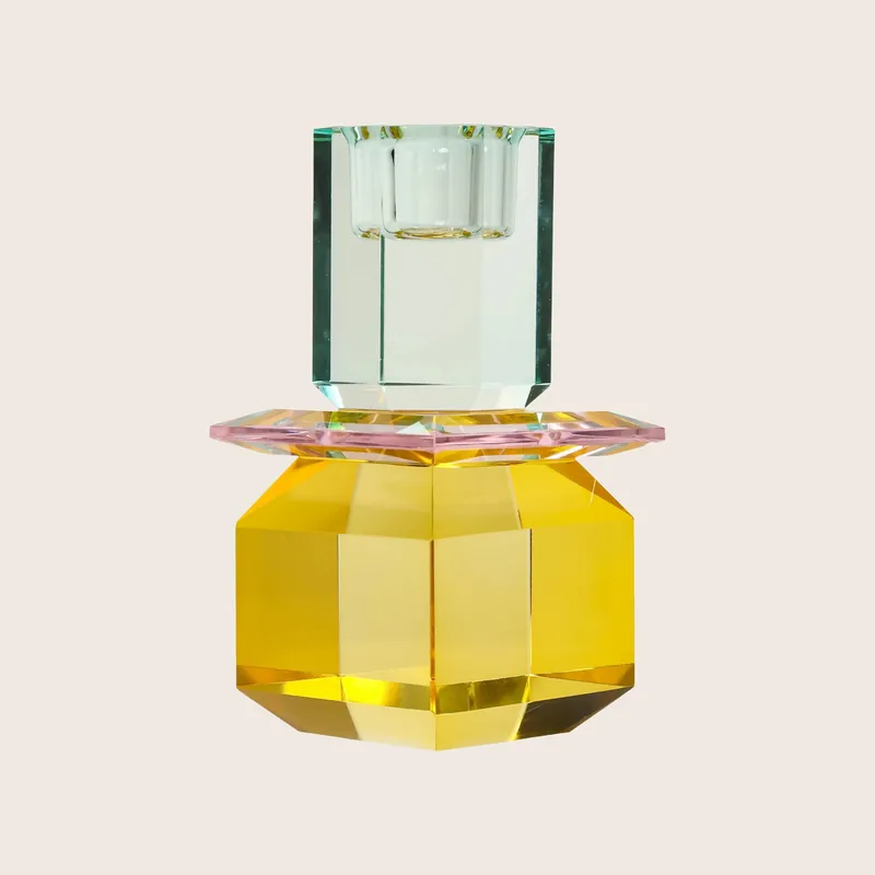 Tall Trio Ornamental Crystal Candle Holder - EJA International ApS