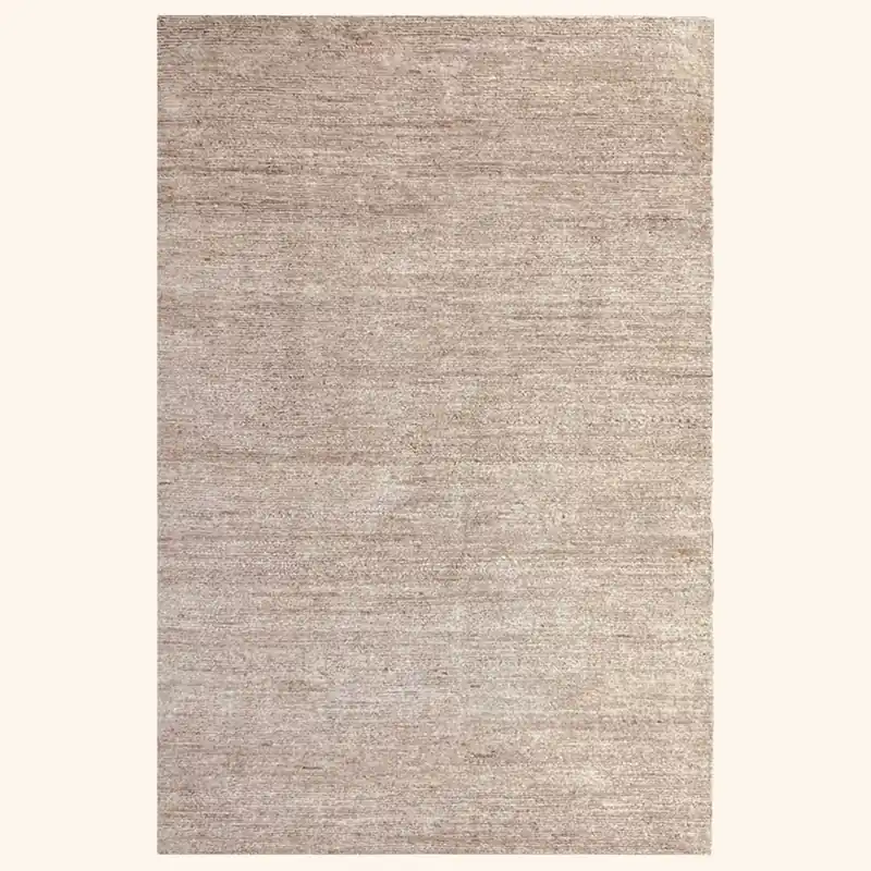 Textured Wool Silk Blend Rug - Maya Trades